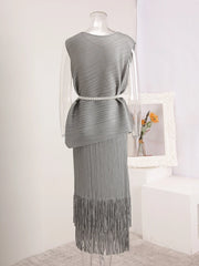 Truly Pleated Tank Top & Skirt