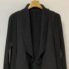 Sculptural Waterfall Crinkle Coat