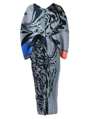 Women's Stylish Batwing Sleeve Pleated Midi Dress
