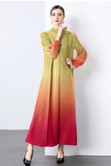 Truly Pleated Cuff Sleeve Dress