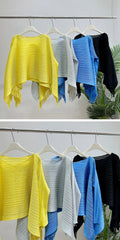 Travel Plissé Batwing Top