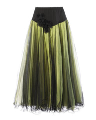 Luxury Mesh Florals Skirt