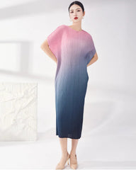 Travel Plissé Ombre Dress