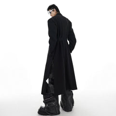 Men's Couture Shoulder Detail Overcoat