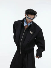 Men's High Society Cropped Aviator Jacket