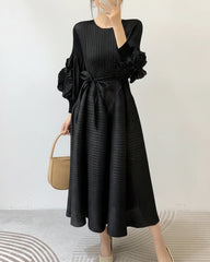 Luxury Pleated Modest Dress