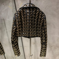 Couture Lambskin Grommet Jacket