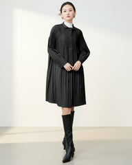 Travel Pleats Longline Jacket