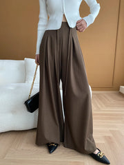 Luxe Wide-Leg High Waist Trousers
