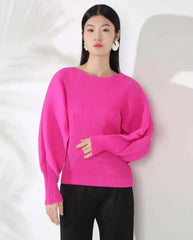 Luxury Plissé Pleats Top