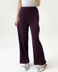 Luxury Plissé Straight Pants
