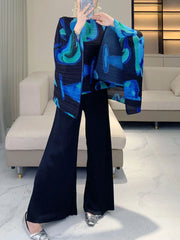Luxury Plissé Pleat Tunic Shawl