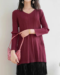 Dressy Sculptural Pleated Top