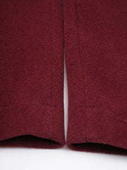 Luxe Burgundy Wool Blend Wide Leg Pant Suit