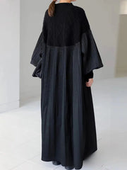 Luxe Casual Pleated Knit Dress