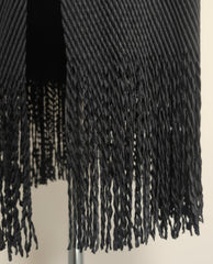 Fringe Plissé Longline Vest