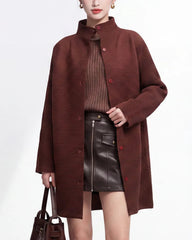 Luxury Pleated Blouse Cardigan
