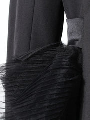 Avant-Garde Mesh Blazer Coat