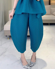 Luxury Plissé Harem Pants