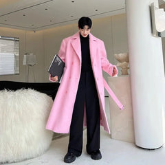 Men's Luxe Wool Blend Long Coat