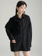 Luxury 3D Flower Blouse