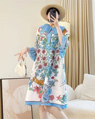 Luxury Travel Pleats Tunic