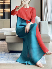 Women's Truly Pleated Long Skirt Set