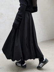 Luxury Bubble Elastic Pull-On Skirt