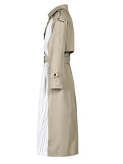 Luxury Pleated Trench Coat