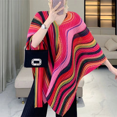 Luxury Plissé Pleat Tunic Shawl