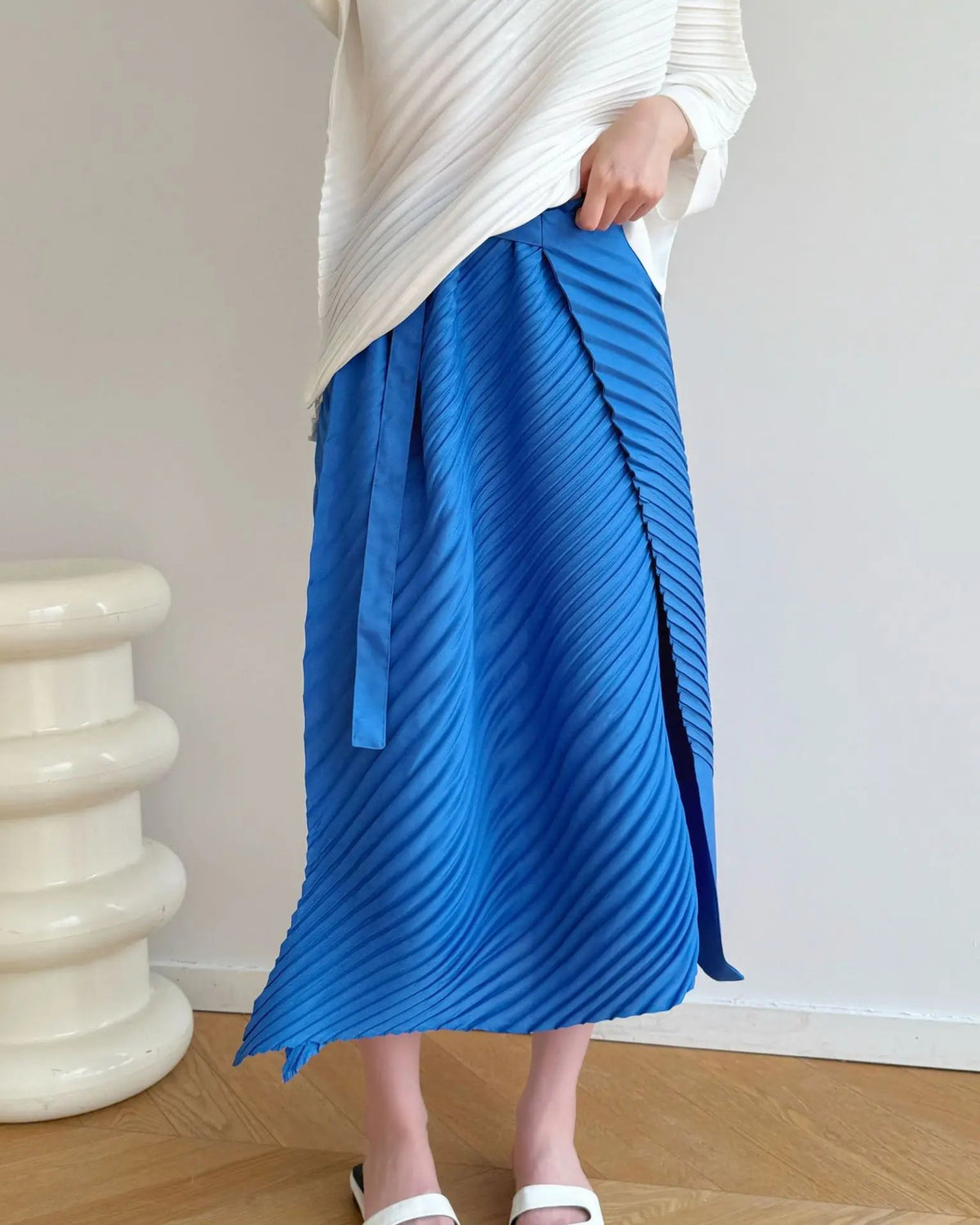 Elegant Micro-Pleated Skirt