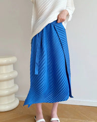 Elegant Micro-Pleated Skirt