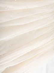 Luxury Pearl Tulle Maxi Skirt