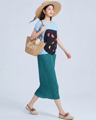Signature Plissé Cap Sleeve Dress