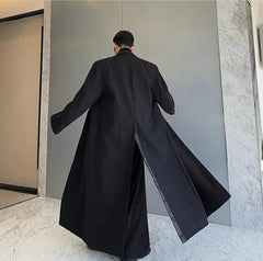 Men's Cotton Blend Full-Length Luxe Coat