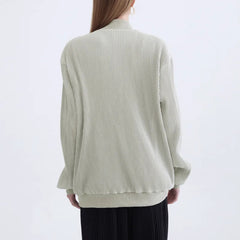 Luxury Plisse Bomber Jacket