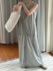 Japanese Sleeveless Maxi Dress