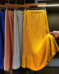 Luxury Pleated Petite-Fit Skirt