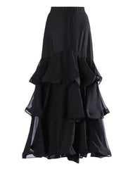 Luxury High-Waisted Ruffle Skirt