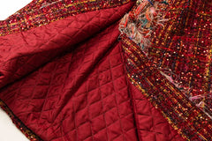 Luxury Tweed Maxi Coat