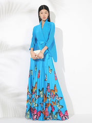 Truly Pleated Maxi Skirt & Cardigan Set - Luxury