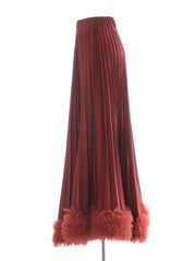 Luxury Pleated Maxi Skirt