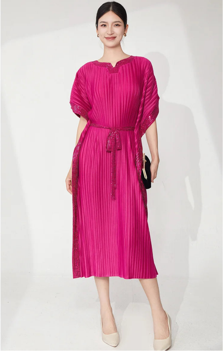 Stretchy Japanese Plissé Dress