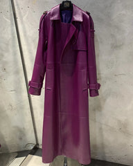 Genuine Sheepskin Couture Trench Coat