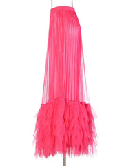 Couture Pleated Tulle Skirt