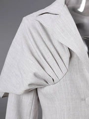 Luxury Draped Cape Blazer