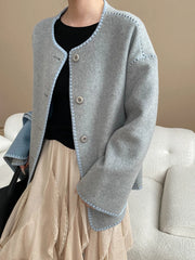 Luxury Wool-Blend Jacket & Scarf
