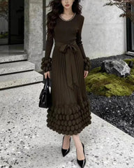 Luxury 3D Origami Pleated Dress