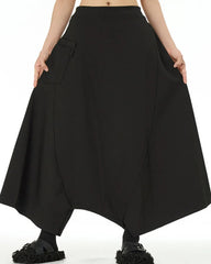 Avant-Garde Drop-Crotch Trousers