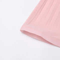 Luxury Ruffled Pleated Skirt Set